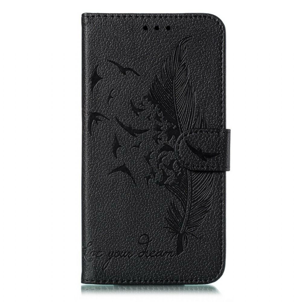 Flip Case Für Xiaomi Redmi Note 8 Pro Kunstleder Lebe Deinen Traum