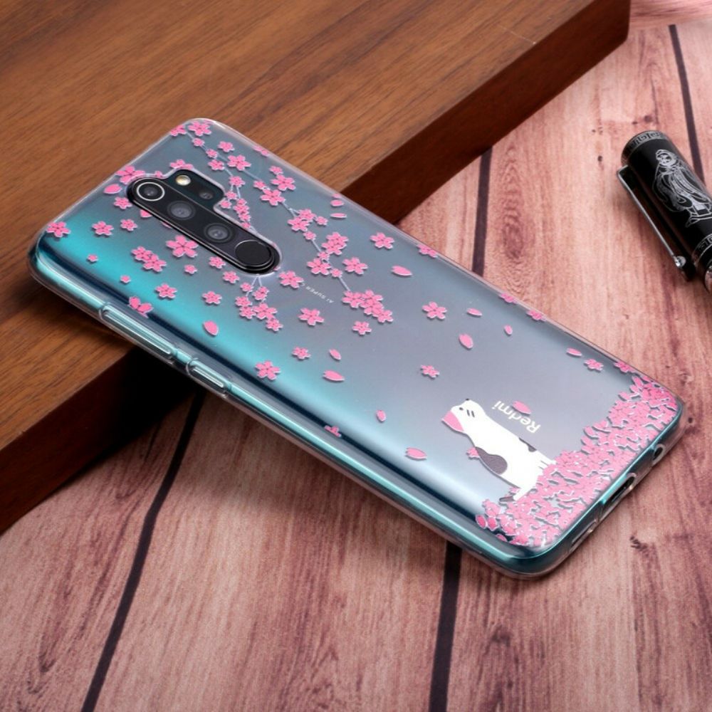 Handyhülle Für Xiaomi Redmi Note 8 Pro Blütenblätter Und Kat.-nr