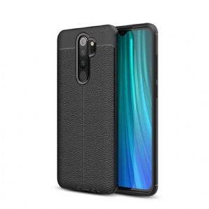 Hülle Für Xiaomi Redmi Note 8 Pro Doppellinie Litschi-leder-effekt
