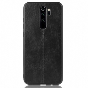 Hülle Für Xiaomi Redmi Note 8 Pro Nähte Lederoptik