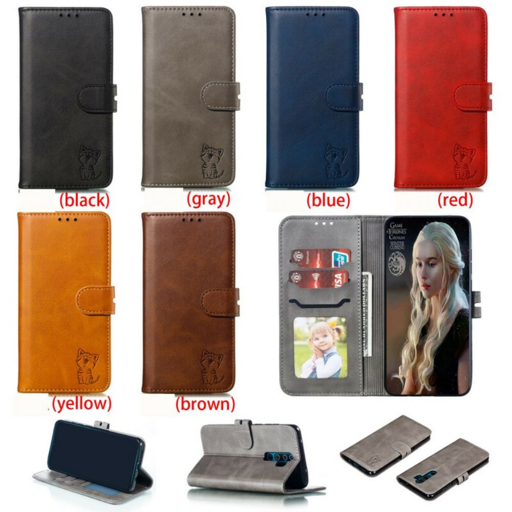 Lederhüllen Für Xiaomi Redmi Note 8 Pro Kätzchen