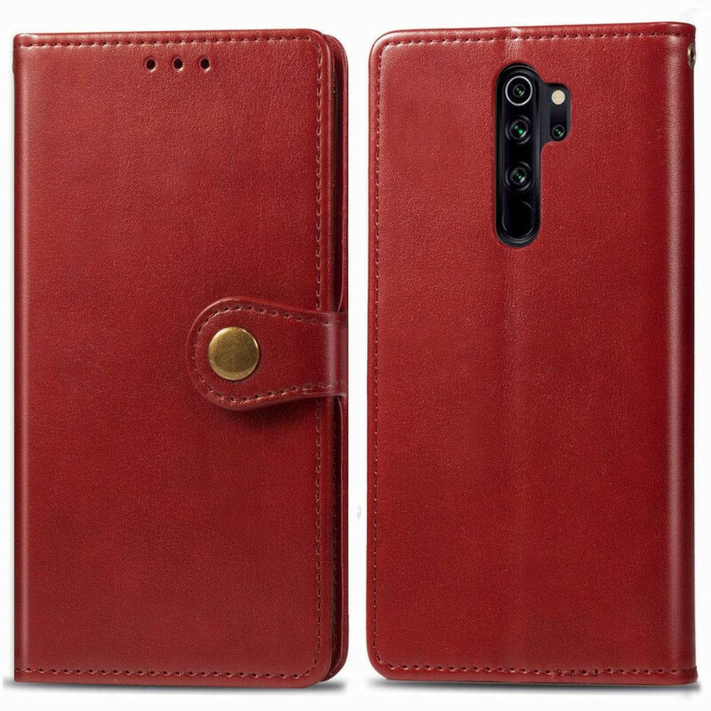 Lederhüllen Für Xiaomi Redmi Note 8 Pro Kunstleder Und Vintage-verschluss