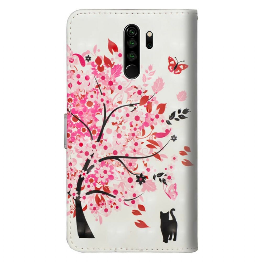 Lederhüllen Für Xiaomi Redmi Note 8 Pro Rosa Baum