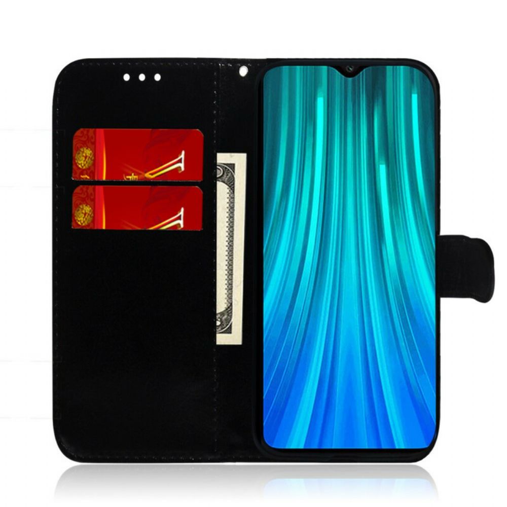 Lederhüllen Für Xiaomi Redmi Note 8 Pro Spiegelabdeckung Aus Kunstleder