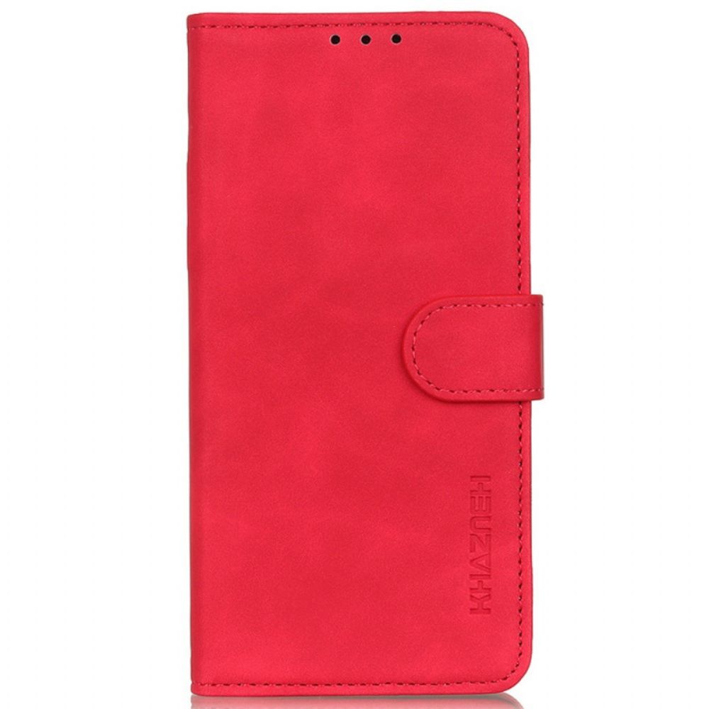 Flip Case Für Moto G200 5G Vintage Ledereffekt Khazneh