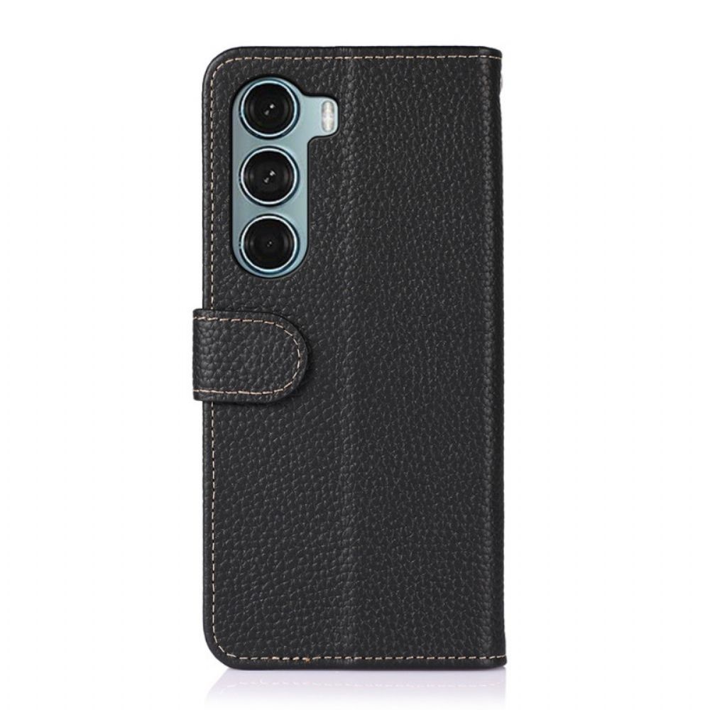 Lederhüllen Für Moto G200 5G Echtes Litschi-khazneh-leder