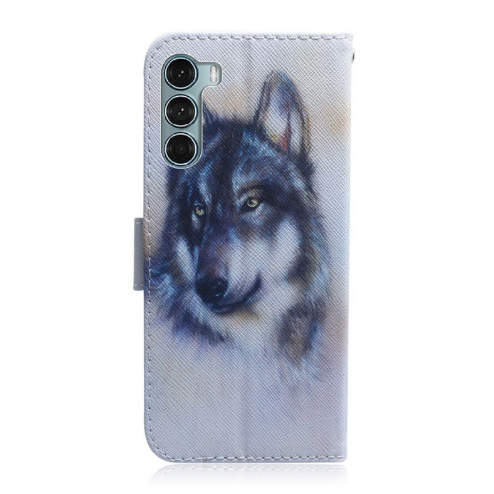 Lederhüllen Für Moto G200 5G Hundeblick