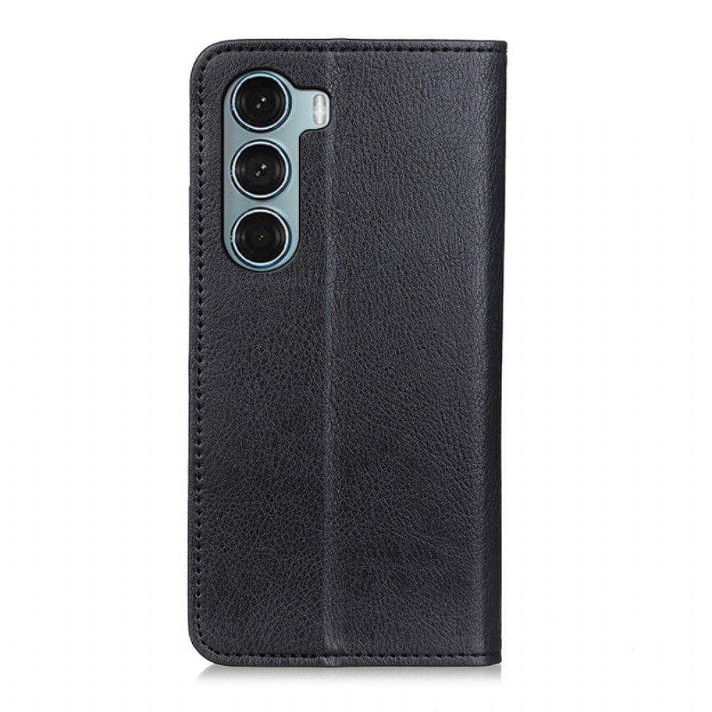 Schutzhülle Für Moto G200 5G Flip Case Texturiertes Litchi-spaltleder