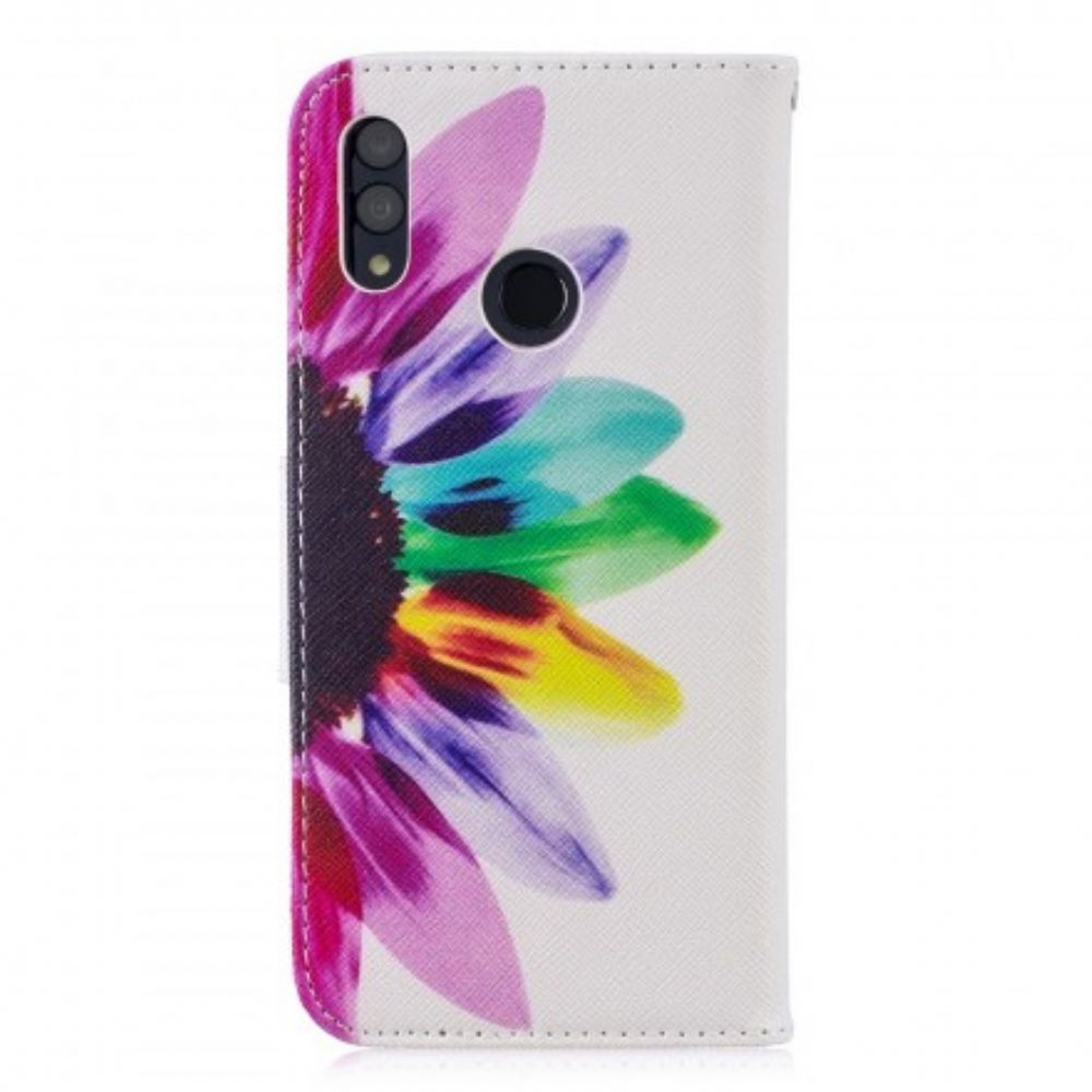 Flip Case Für Huawei P Smart 2024 / Honor 10 Lite Aquarell Blume