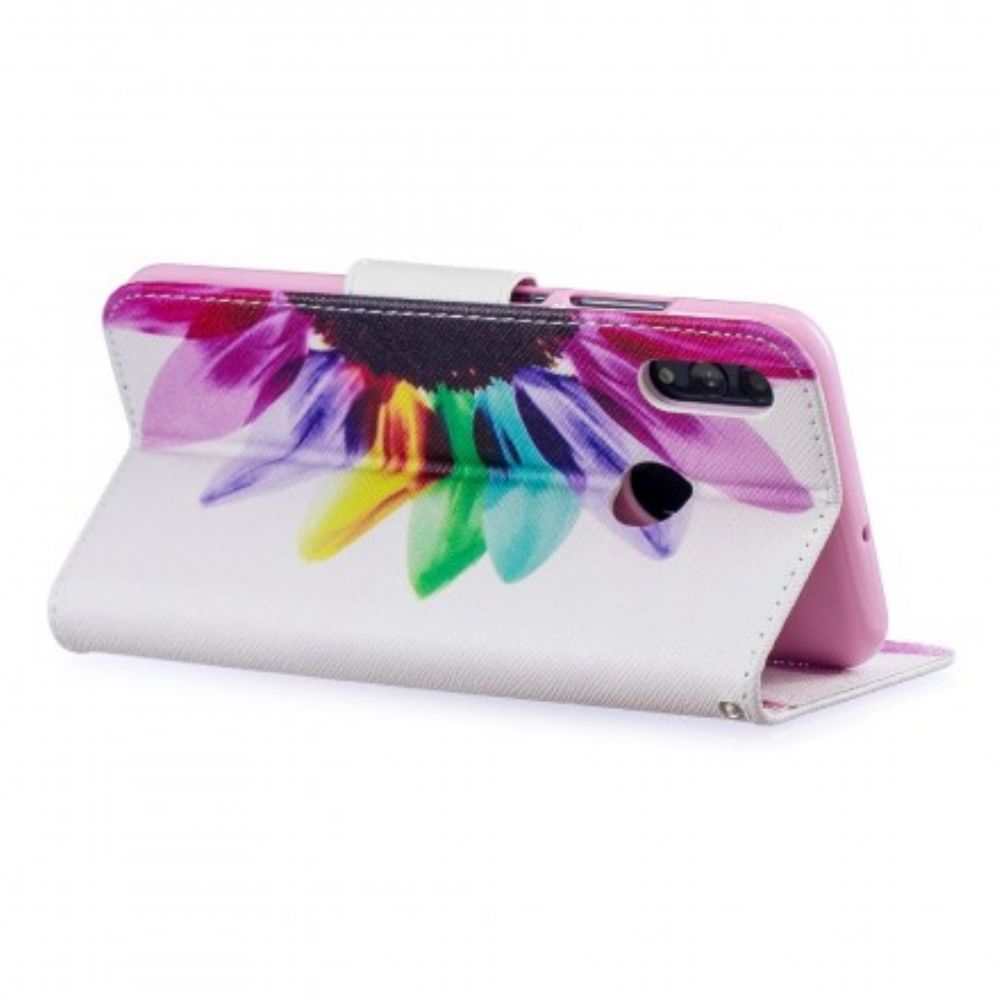 Flip Case Für Huawei P Smart 2024 / Honor 10 Lite Aquarell Blume