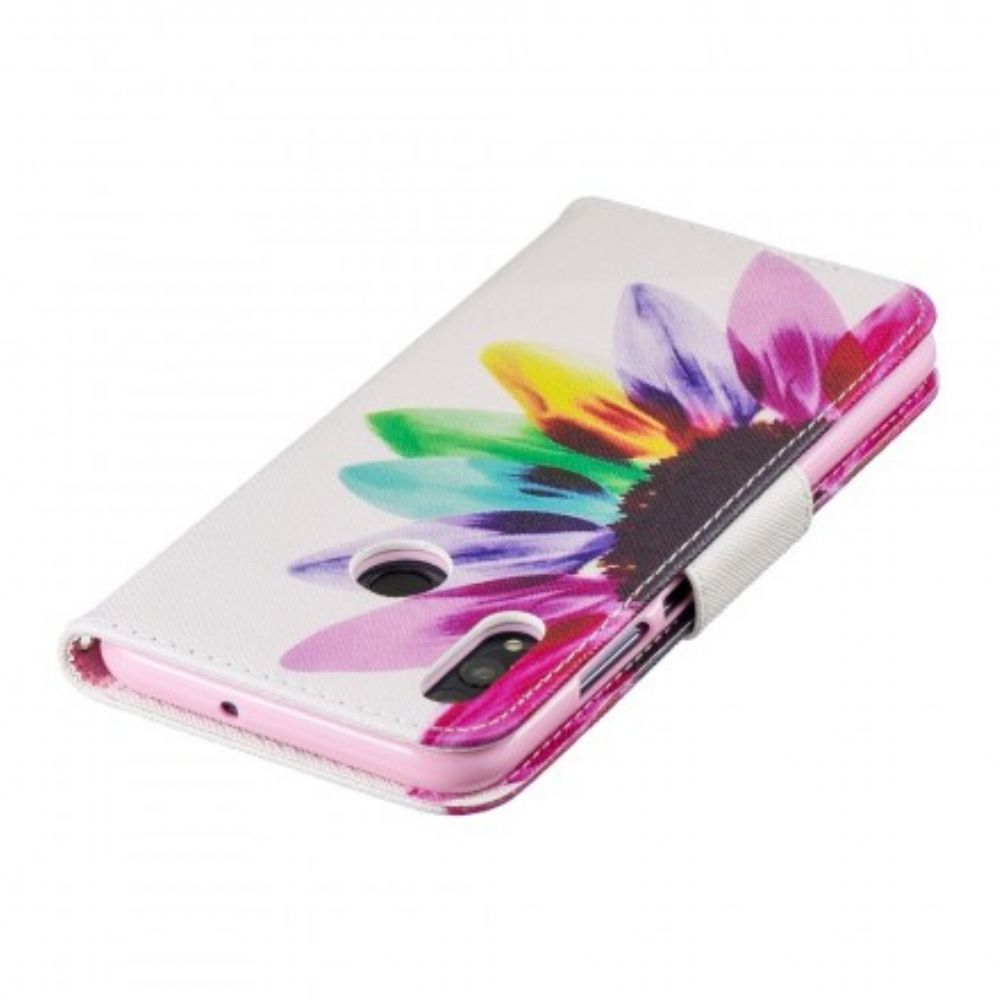 Flip Case Für Huawei P Smart 2024 / Honor 10 Lite Aquarell Blume