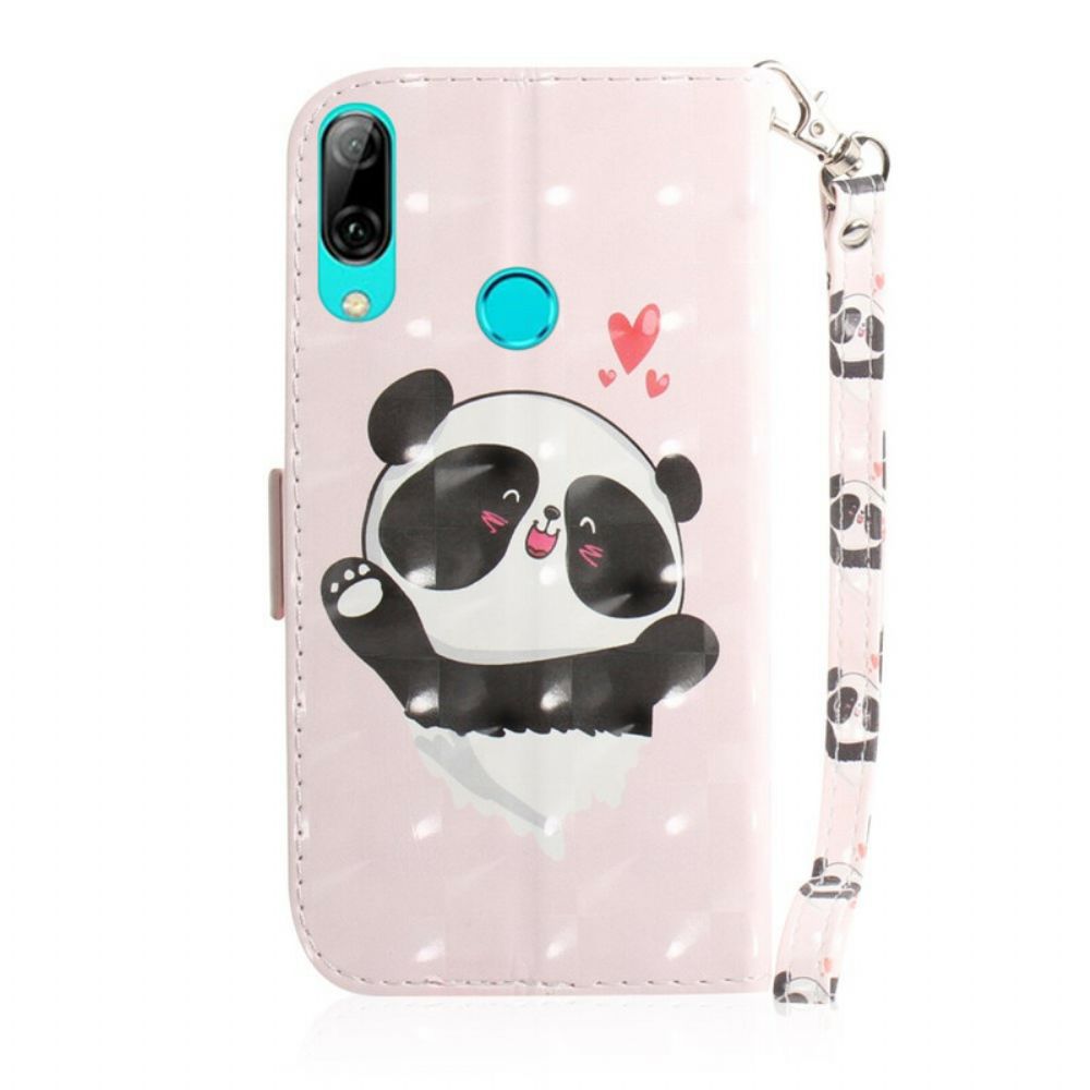 Flip Case Für Huawei P Smart 2024 / Honor 10 Lite Mit Kordel Panda Love Mit Riemen