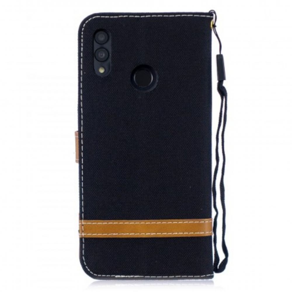 Lederhüllen Für Huawei P Smart 2024 / Honor 10 Lite Mit Kordel Armband In Stoff- Und Lederoptik