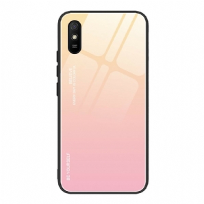 Hülle Für Xiaomi Redmi 9A Sei Du Selbst Gehärtetes Glas