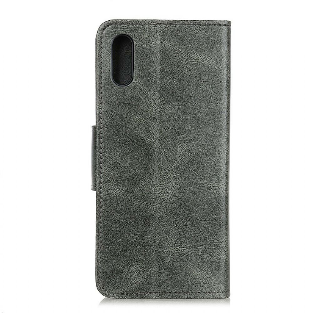 Lederhüllen Für Xiaomi Redmi 9A Wendeverschluss In Lederoptik