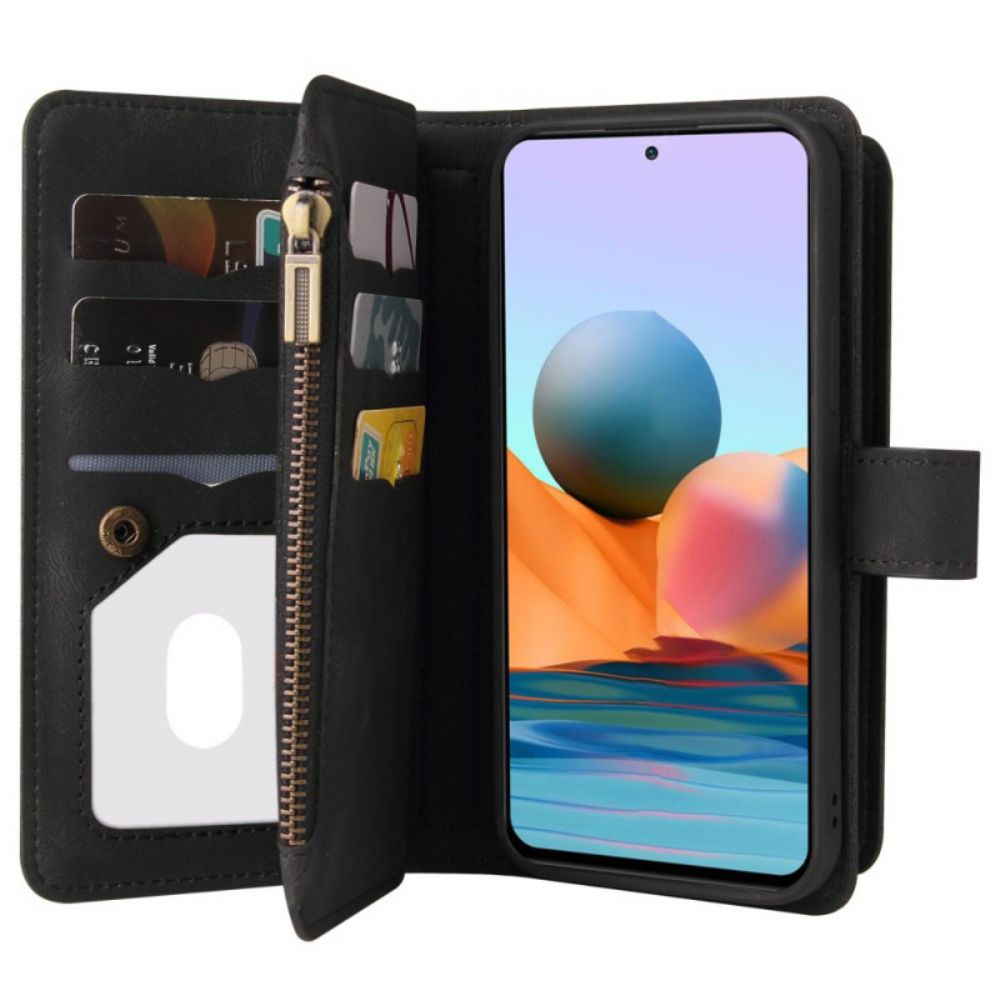 Flip Case Für Xiaomi Redmi Note 10 Pro Multifunktionskartenhalter