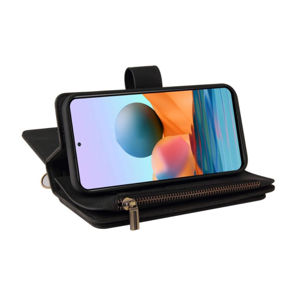 Flip Case Für Xiaomi Redmi Note 10 Pro Multifunktionskartenhalter