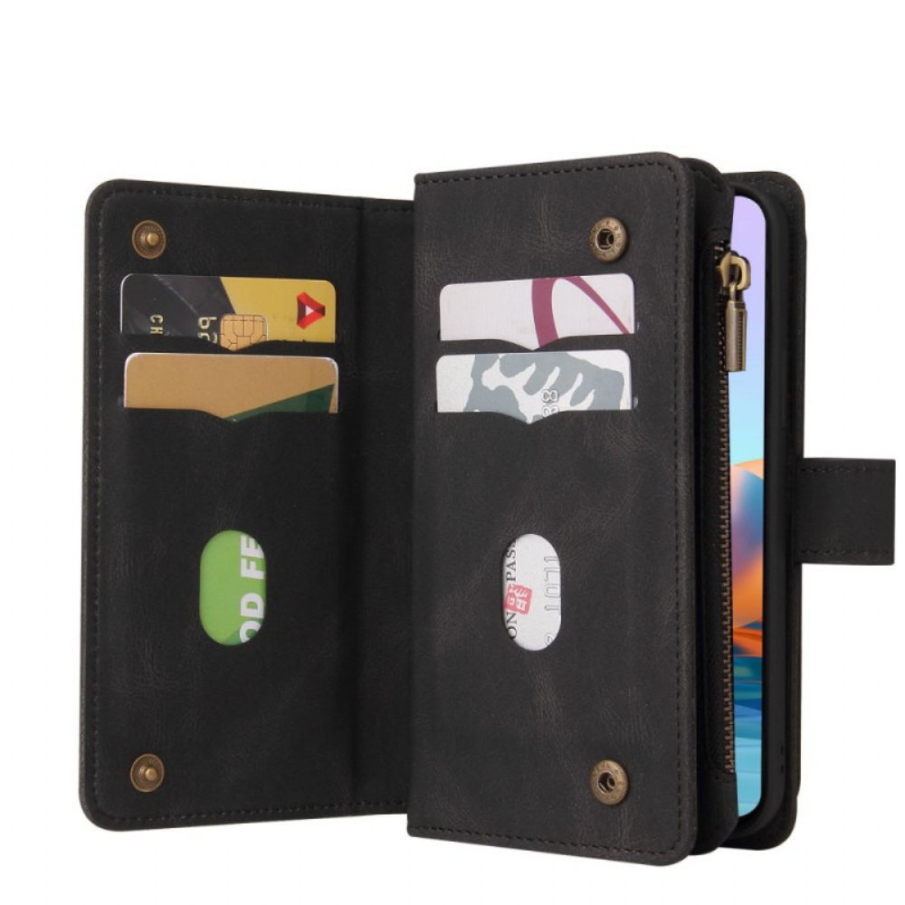 Flip Case Für Xiaomi Redmi Note 10 Pro Multifunktionskartenhalter