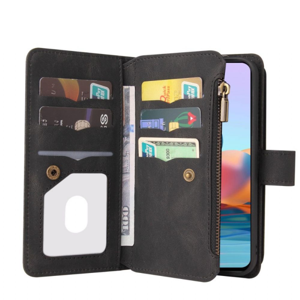 Flip Case Für Xiaomi Redmi Note 10 Pro Multifunktionskartenhalter