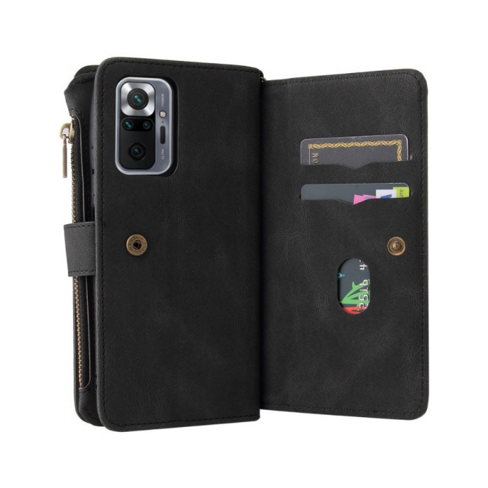 Flip Case Für Xiaomi Redmi Note 10 Pro Multifunktionskartenhalter