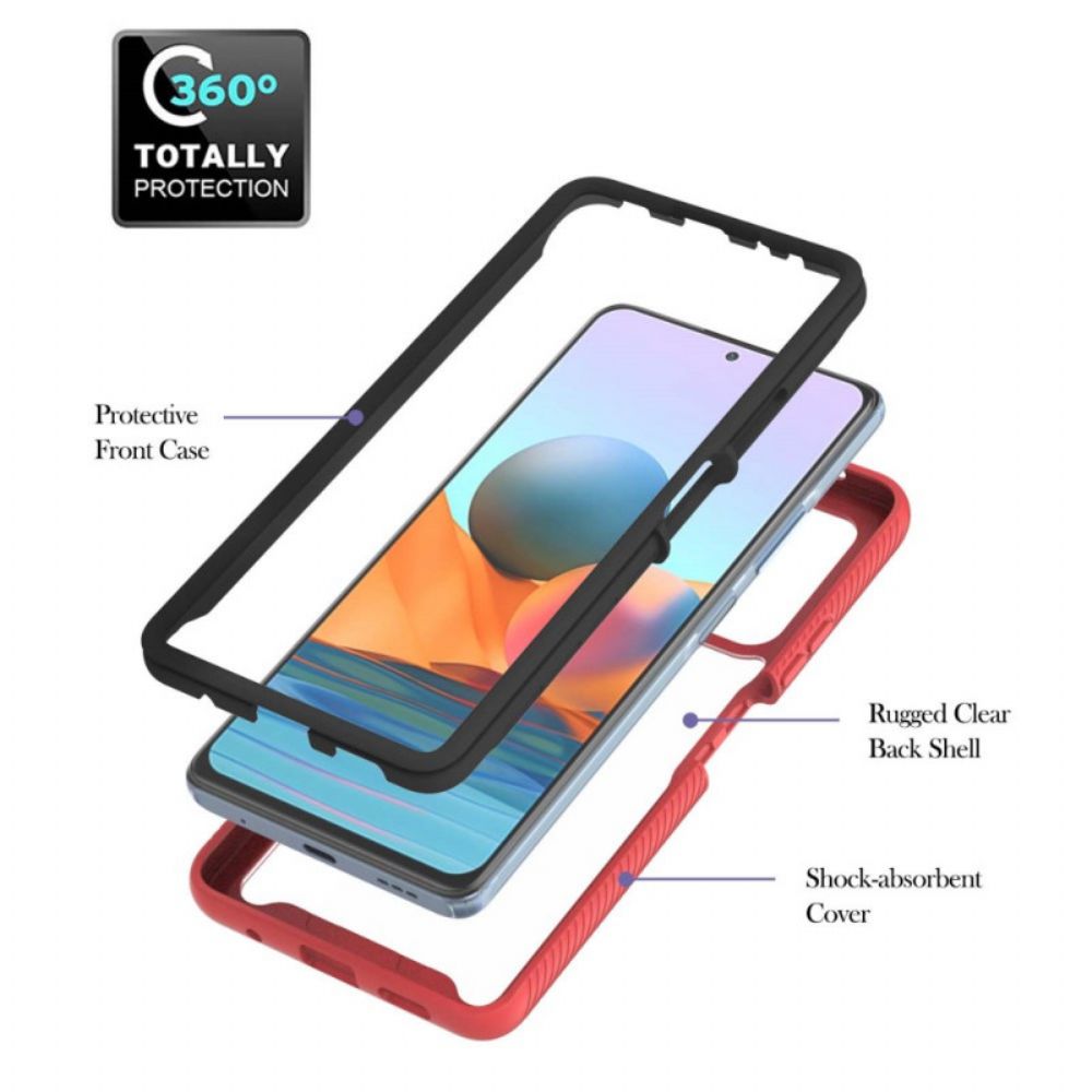 Handyhülle Für Xiaomi Redmi Note 10 Pro Colored Contour Hybrid Mit Ring