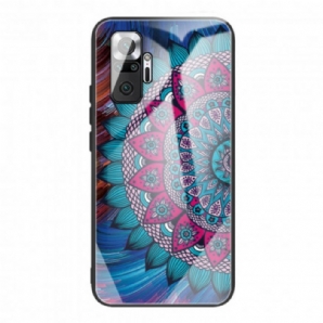 Handyhülle Für Xiaomi Redmi Note 10 Pro Mandala Aus Gehärtetem Glas