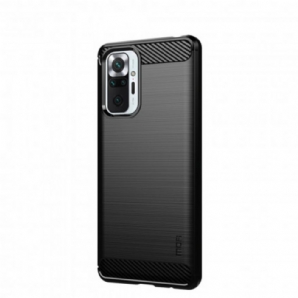 Handyhülle Für Xiaomi Redmi Note 10 Pro Mofi Gebürstete Kohlefaser