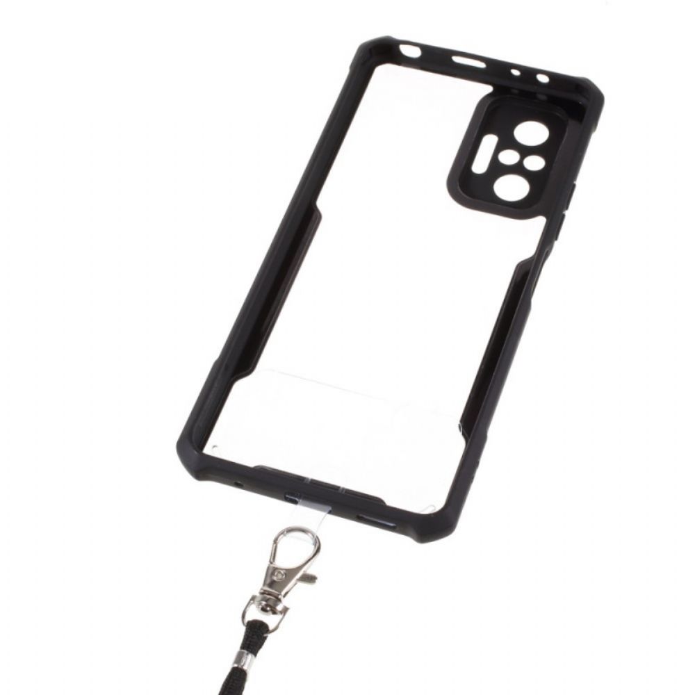 Hülle Für Xiaomi Redmi Note 10 Pro Farbiger Cord-hybrid