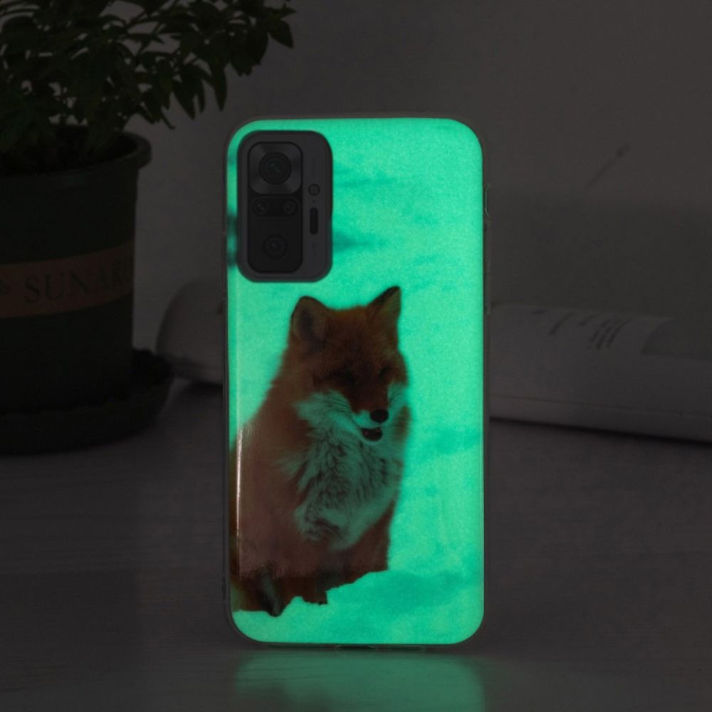 Hülle Für Xiaomi Redmi Note 10 Pro Fluoreszierender Fuchs