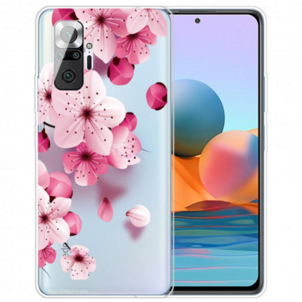Hülle Für Xiaomi Redmi Note 10 Pro Kleine Rosa Blumen