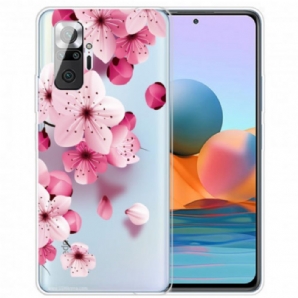 Hülle Für Xiaomi Redmi Note 10 Pro Kleine Rosa Blumen