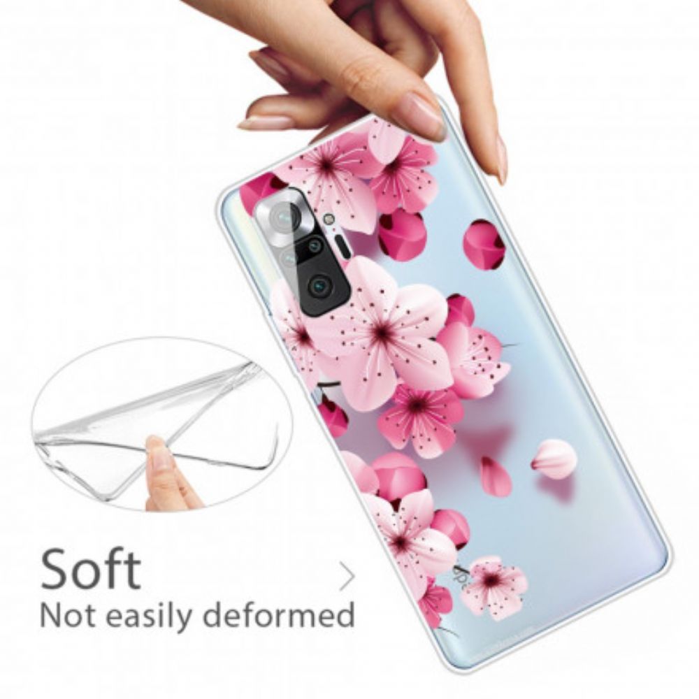 Hülle Für Xiaomi Redmi Note 10 Pro Kleine Rosa Blumen