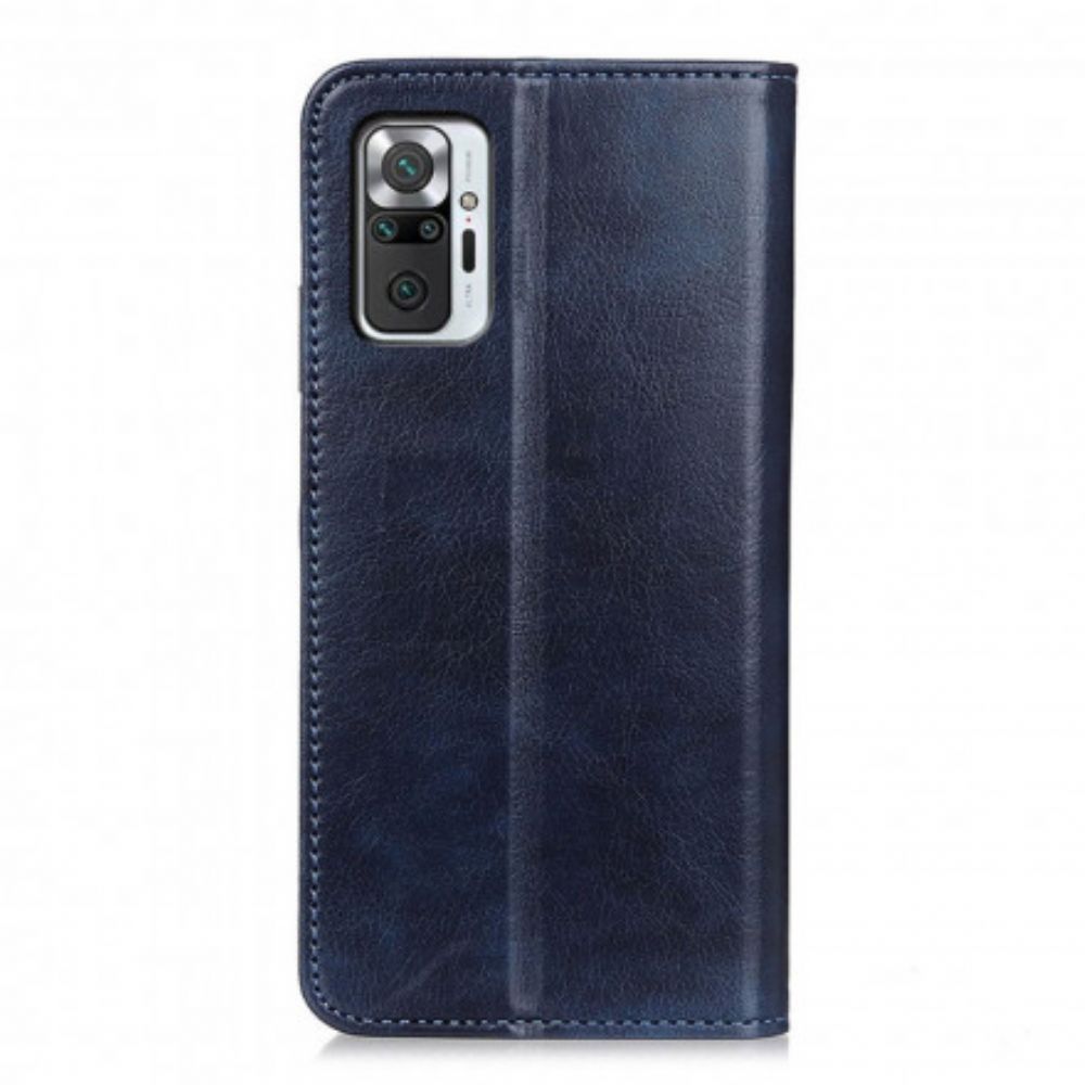 Schutzhülle Für Xiaomi Redmi Note 10 Pro Flip Case Litchi-spaltleder