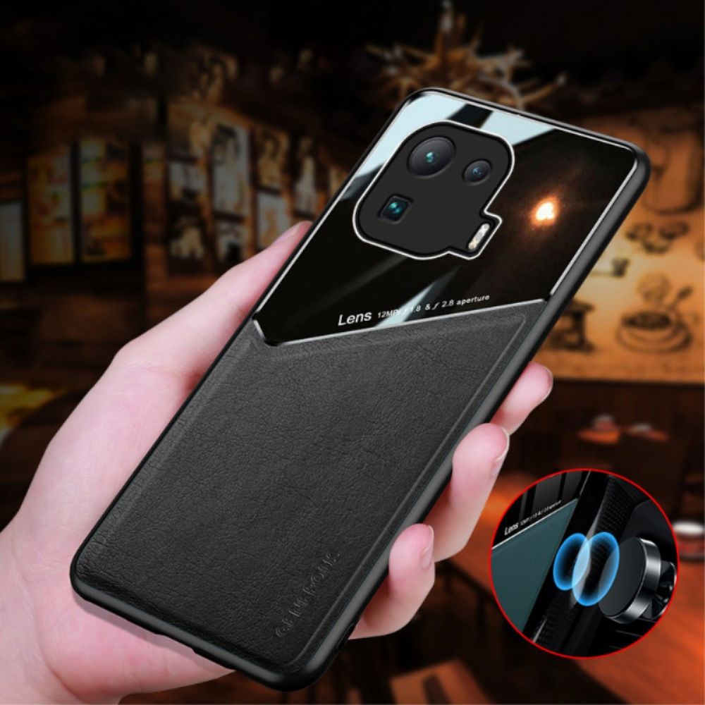 Handyhülle Für Xiaomi Mi 11 Pro Magnetischer Ledereffekt