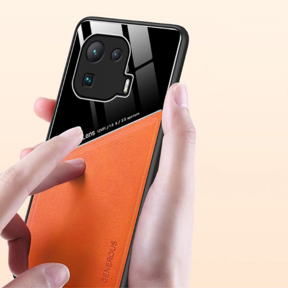 Handyhülle Für Xiaomi Mi 11 Pro Magnetischer Ledereffekt