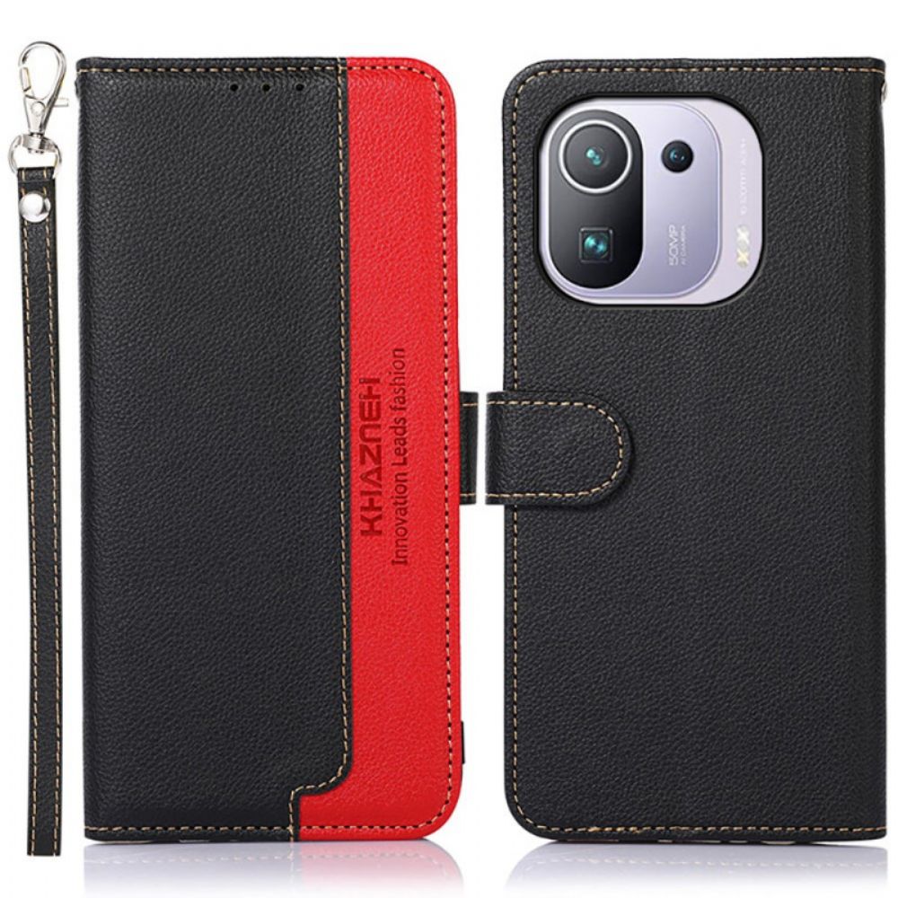 Lederhüllen Für Xiaomi Mi 11 Pro Liche Style Rfid Khazneh