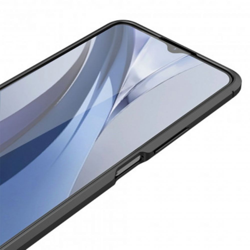 Handyhülle Für Vivo Y72 5G Doppellinie Litschi-leder-effekt