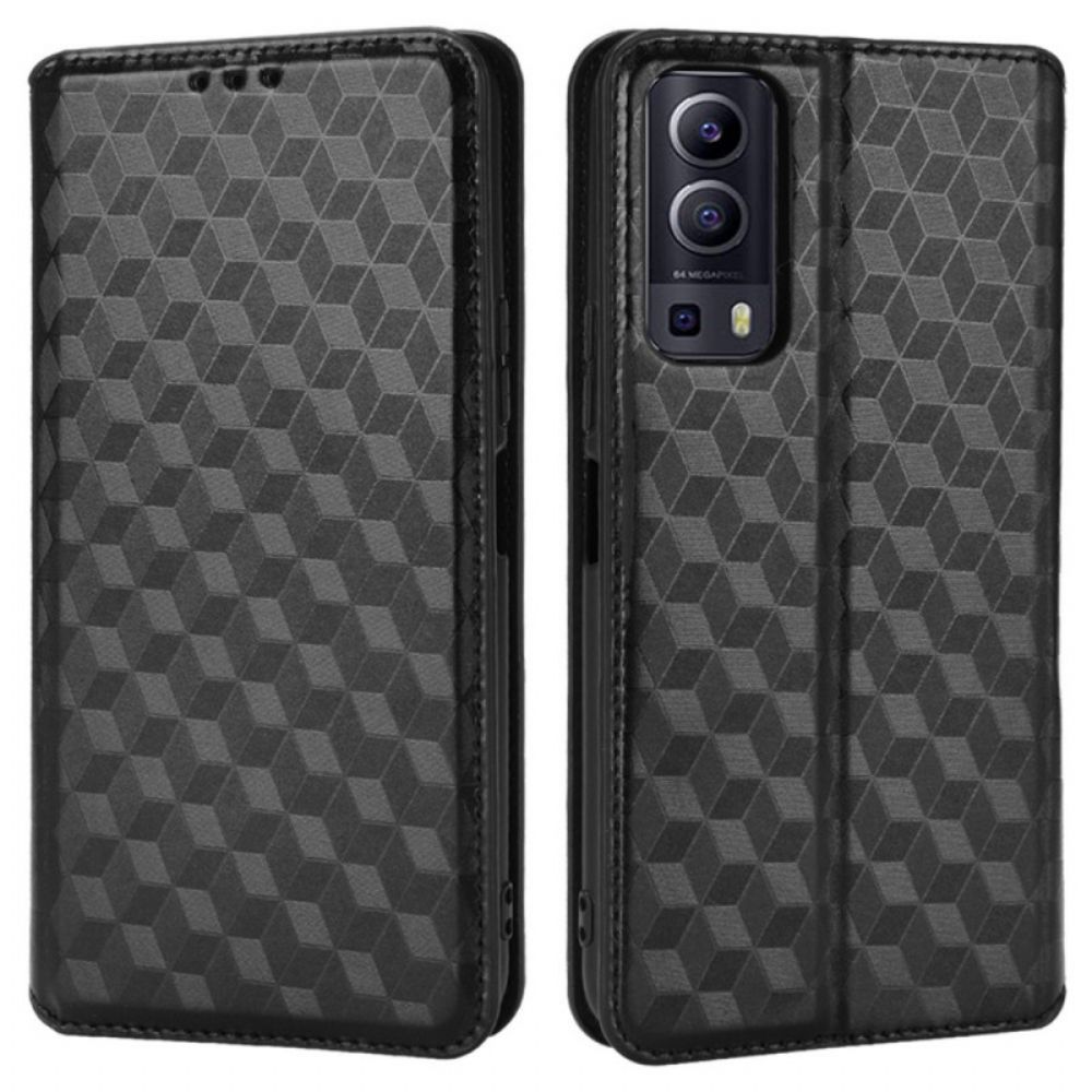 Schutzhülle Für Vivo Y72 5G Flip Case Diamant-leder-effekt