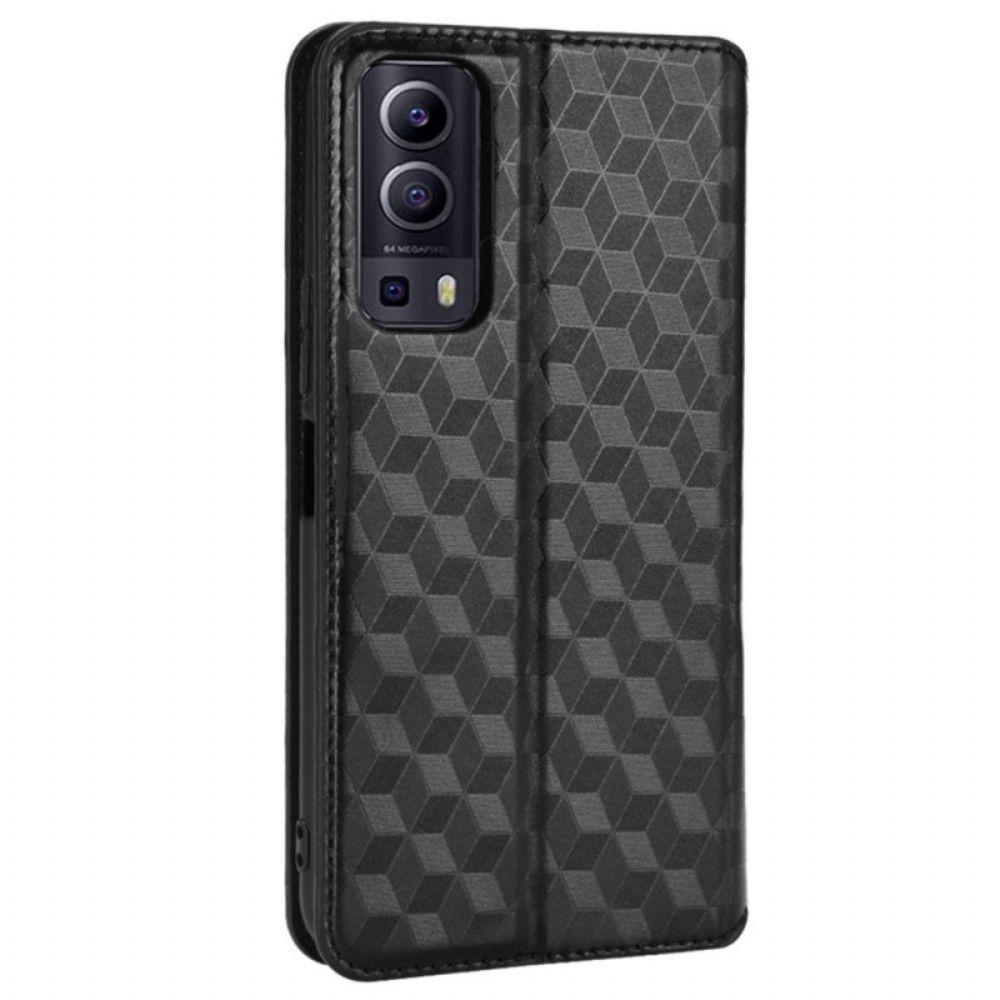 Schutzhülle Für Vivo Y72 5G Flip Case Diamant-leder-effekt