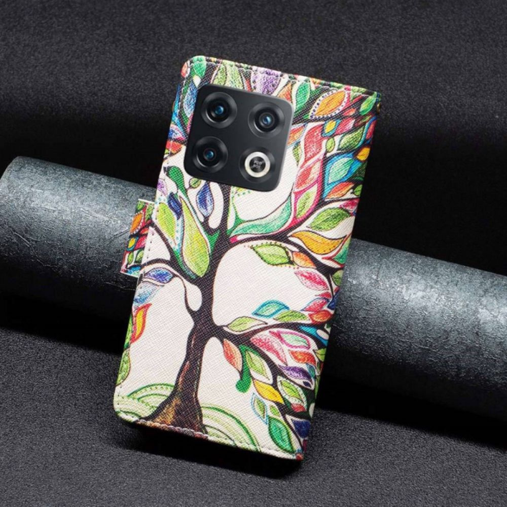 Flip Case Für OnePlus 10 Pro 5G Baumtasche Mit Reißverschluss