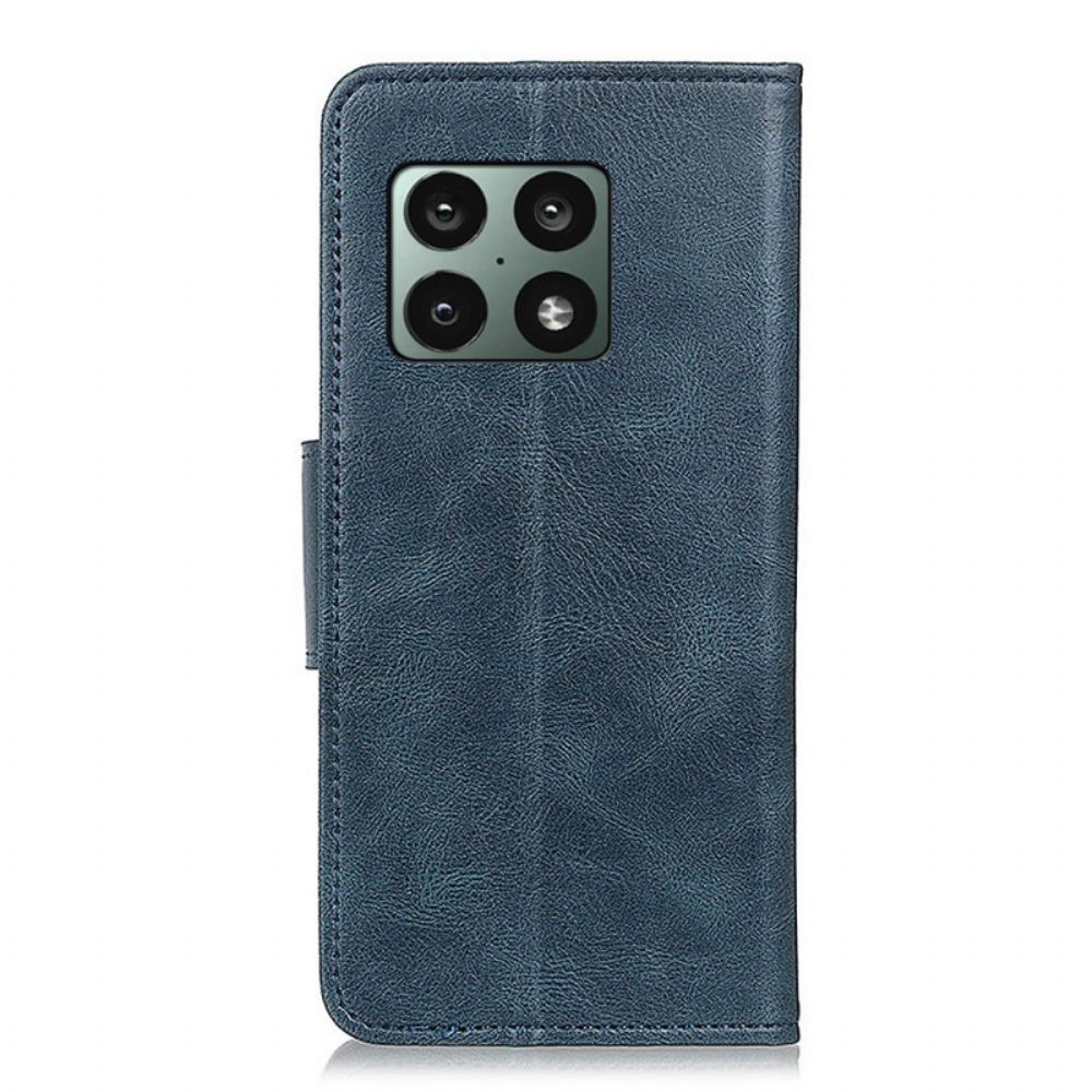 Flip Case Für OnePlus 10 Pro 5G Wendeverschluss Lederoptik