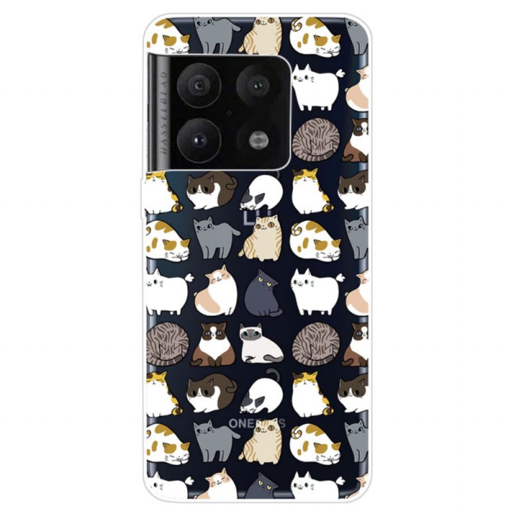 Handyhülle Für OnePlus 10 Pro 5G Top-katzen