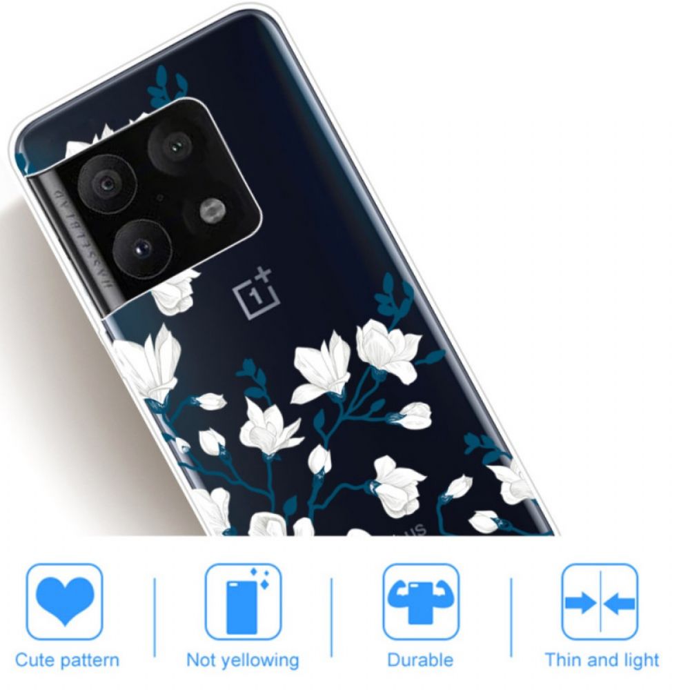 Hülle Für OnePlus 10 Pro 5G Weiße Blumen