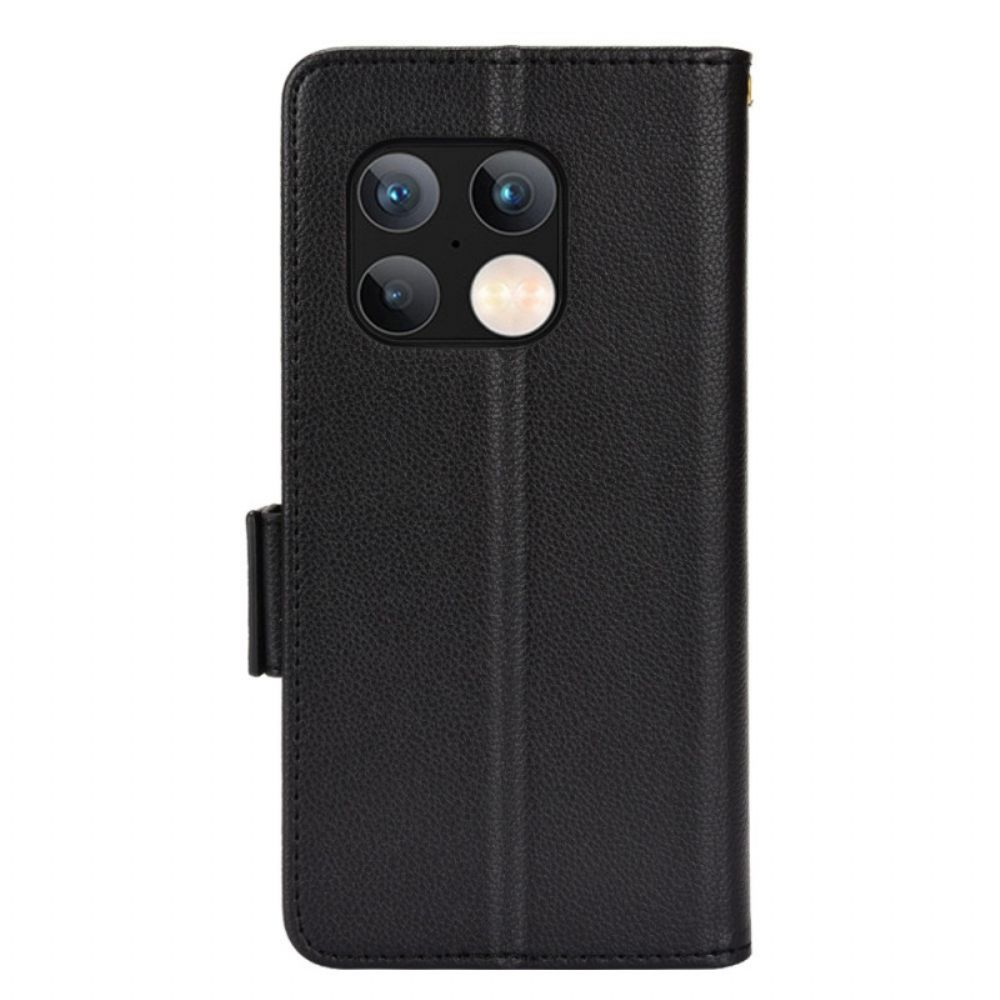 Lederhüllen Für OnePlus 10 Pro 5G Flip Case Doppelte Klappe Litschi Neue Farben