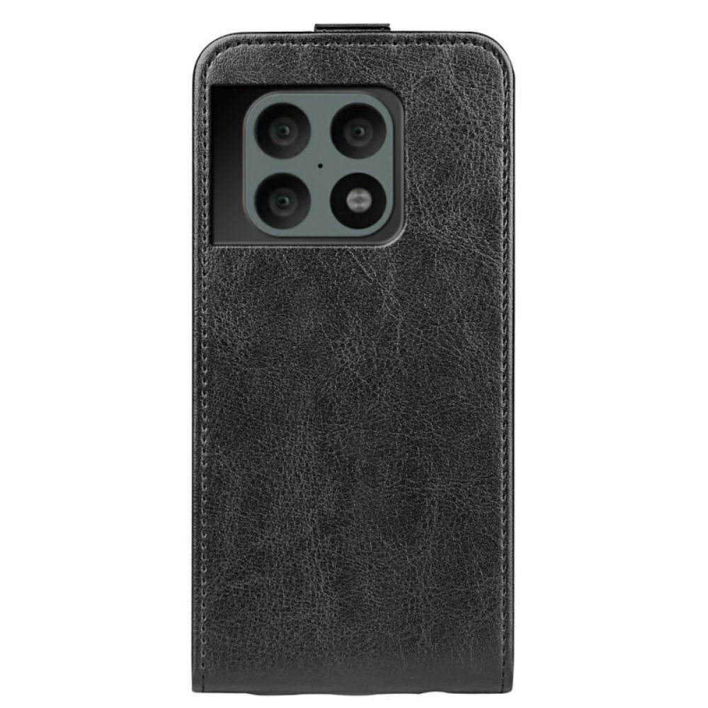 Lederhüllen Für OnePlus 10 Pro 5G Flip Case Ledereffekt Mit Vertikaler Klappe