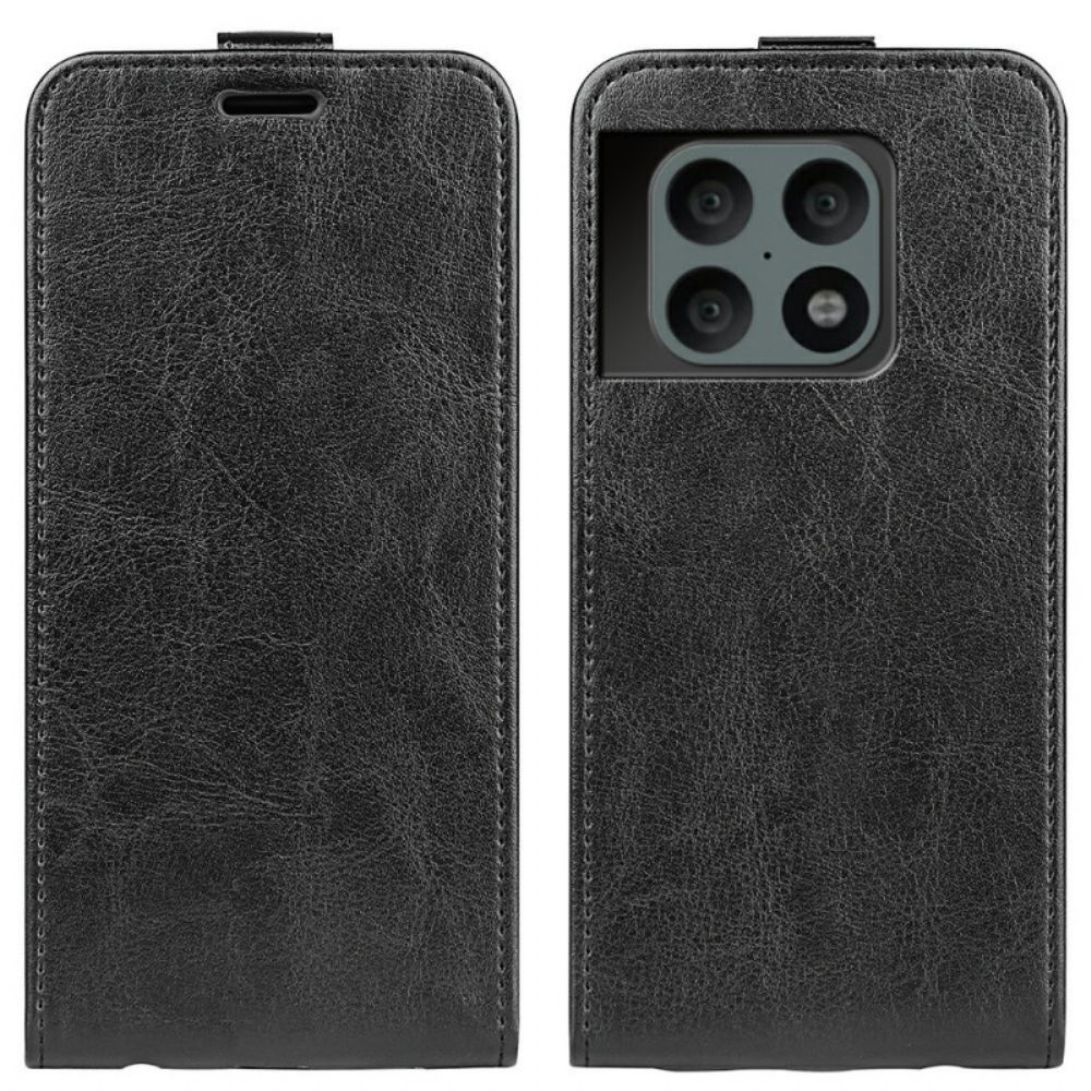 Lederhüllen Für OnePlus 10 Pro 5G Flip Case Ledereffekt Mit Vertikaler Klappe