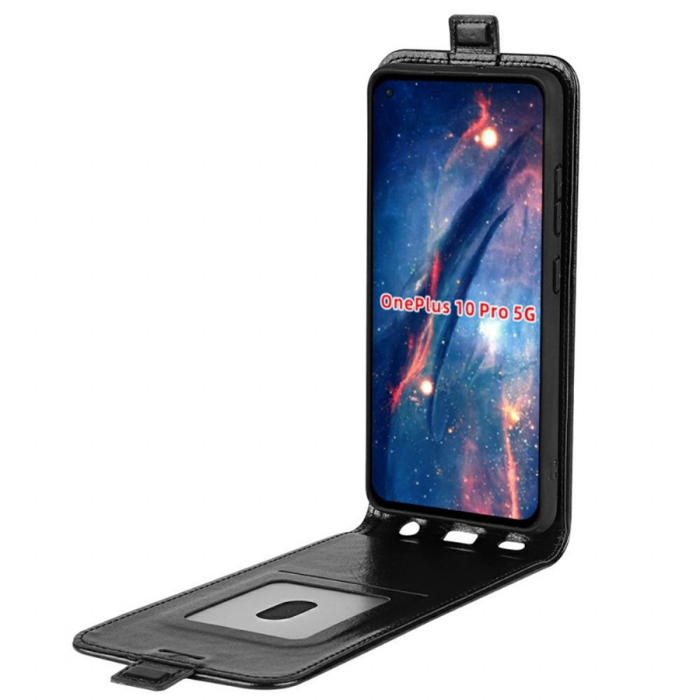 Lederhüllen Für OnePlus 10 Pro 5G Flip Case Ledereffekt Mit Vertikaler Klappe