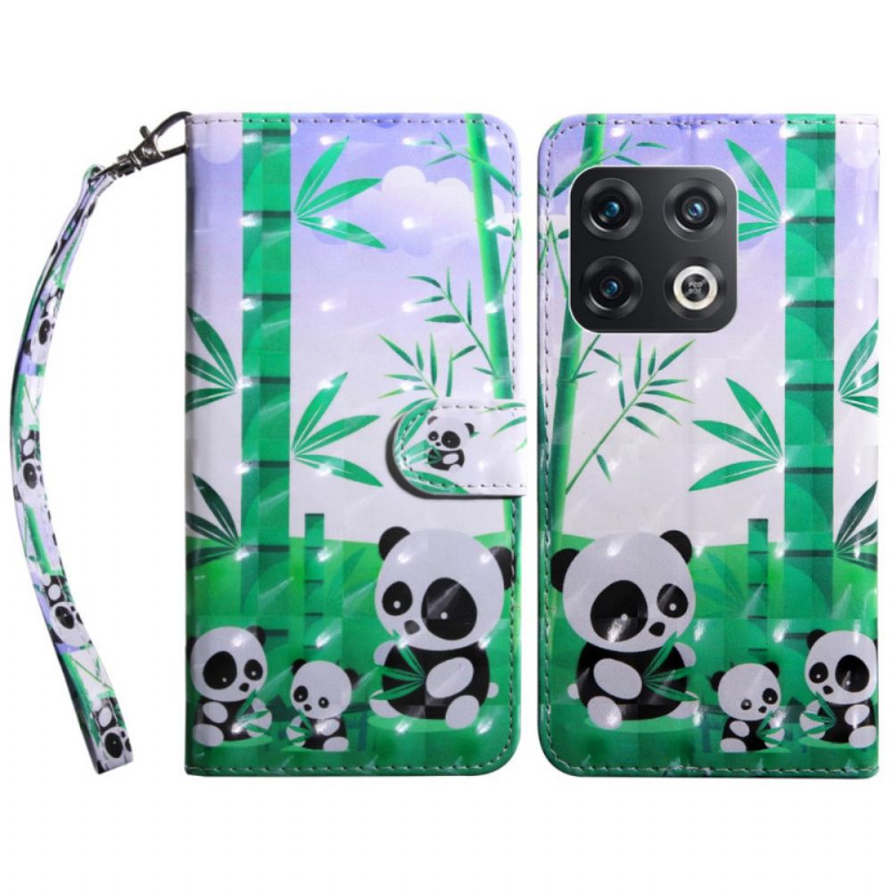 Lederhüllen Für OnePlus 10 Pro 5G Mit Kordel Tanga-pandas
