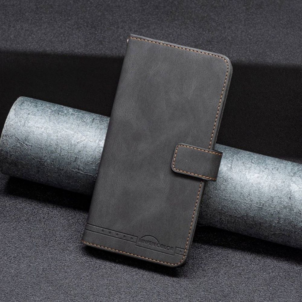 Lederhüllen Für OnePlus 10 Pro 5G Vintage Binfen-farbe