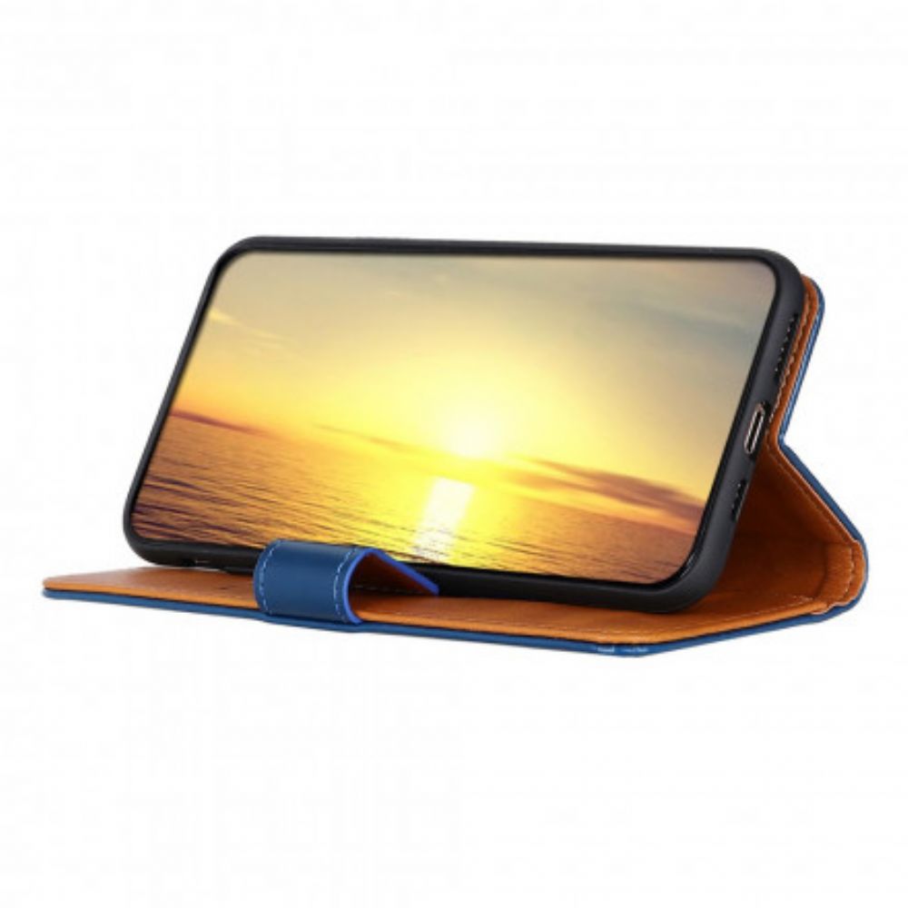 Flip Case Für Xiaomi Mi 11i 5G / Poco F3 Tricolor Ledereffekt